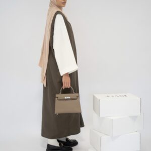 Robe Alba brun kaki