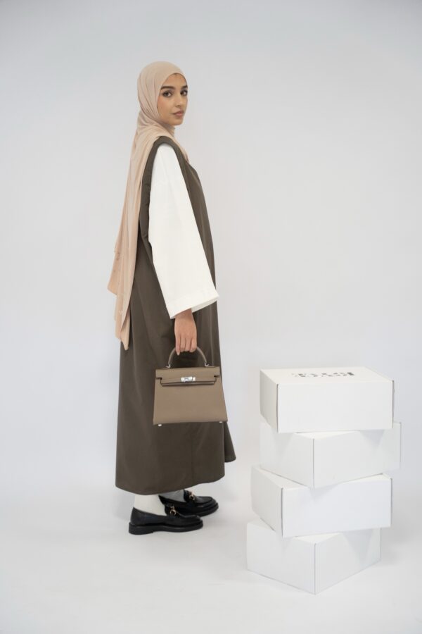 Robe Alba brun kaki